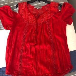 Red summer top